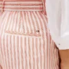 Pantalones cortos de voile a rayas