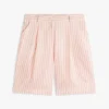 Pantalones cortos de voile a rayas