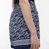 Pantalones cortos de voile con monograma en letra cursiva Pantalones cortos de voile con monograma en letra cursiva