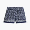 Pantalones cortos de voile con monograma en letra cursiva Pantalones cortos de voile con monograma en letra cursiva
