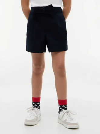 Pantalones cortos elásticos con cinturón para niños Pantalones cortos elásticos con cinturón para niños