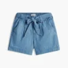 Pantalones cortos elásticos con cinturón para niños
