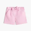 Pantalones cortos elásticos con cinturón para niños