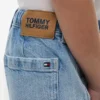 Pantalones cortos holgados de denim estilo marinero para niño