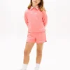Pantalones cortos infantiles con logo Tommy y purpurina