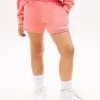 Pantalones cortos infantiles con logo Tommy y purpurina