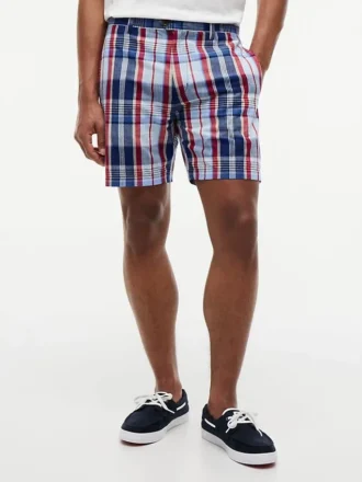 Pantalones cortos Madras de 7″ de corte regular