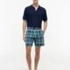 Pantalones cortos Madras de corte regular de 18 cm Pantalones cortos Madras de corte regular de 18 cm