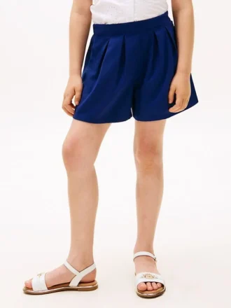 Pantalones cortos plisados para niños