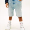 Pantalones cortos rectos de denim para niños Pantalones cortos rectos de denim para niños