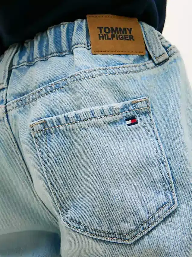 Pantalones cortos rectos de denim para niños Pantalones cortos rectos de denim para niños