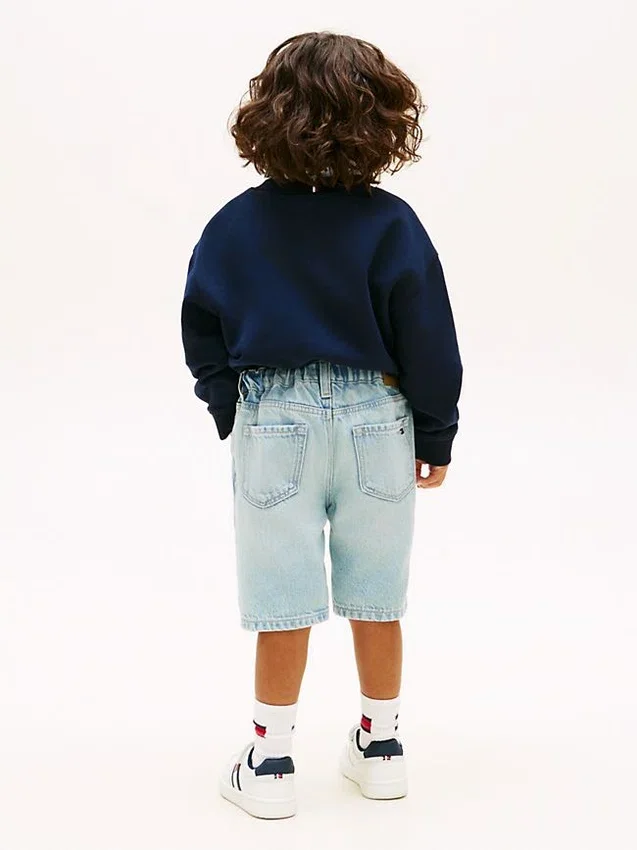 Pantalones cortos rectos de denim para niños Pantalones cortos rectos de denim para niños