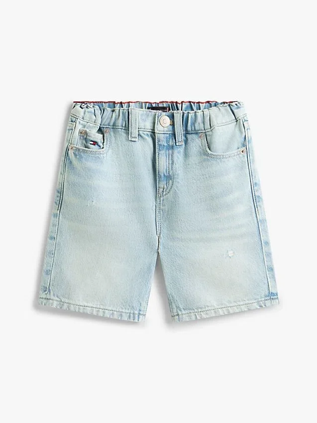 Pantalones cortos rectos de denim para niños Pantalones cortos rectos de denim para niños