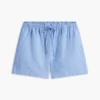 Pantalones cortos sin cremallera de mezcla de lino y algodón