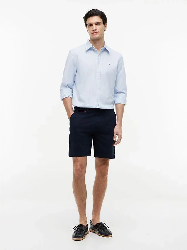 Pantalones cortos Tommy de corte regular con cintura cómoda de 18 cm Pantalones cortos Tommy de corte regular con cintura cómoda de 18 cm