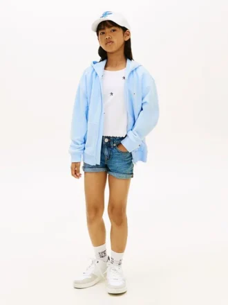 Pantalones cortos vaqueros ajustados para niña