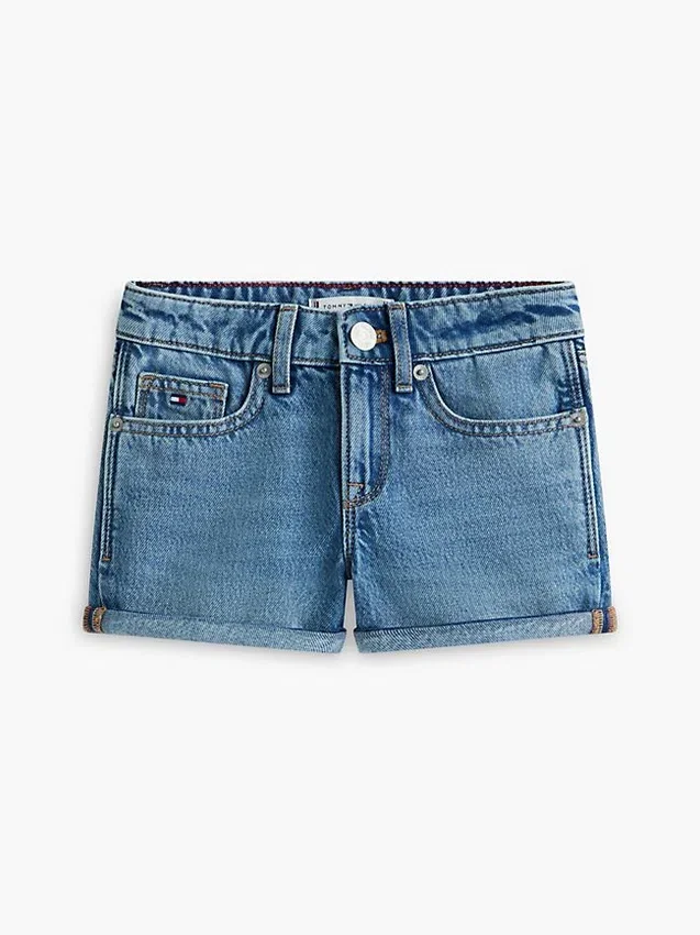 Pantalones cortos vaqueros ajustados para niña Pantalones cortos vaqueros ajustados para niña