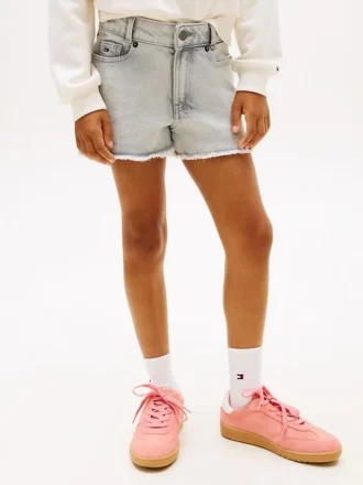 Pantalones cortos vaqueros con dobladillo sin rematar para niños