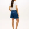 Pantalones cortos vaqueros de talle alto con cinturón Pantalones cortos vaqueros de talle alto con cinturón