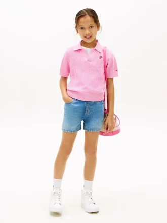 Pantalones cortos vaqueros sin cremallera para niño