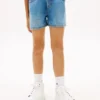 Pantalones cortos vaqueros sin cremallera para niño