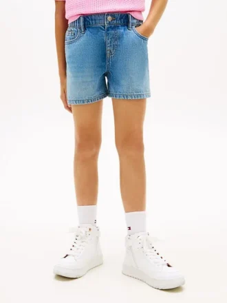 Pantalones cortos vaqueros sin cremallera para niño