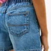 Pantalones cortos vaqueros sin cremallera para niño