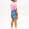 Pantalones cortos vaqueros sin cremallera para niño