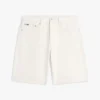 Pantalones cortos vaqueros teñidos en prenda de corte regular Pantalones cortos vaqueros teñidos en prenda de corte regular