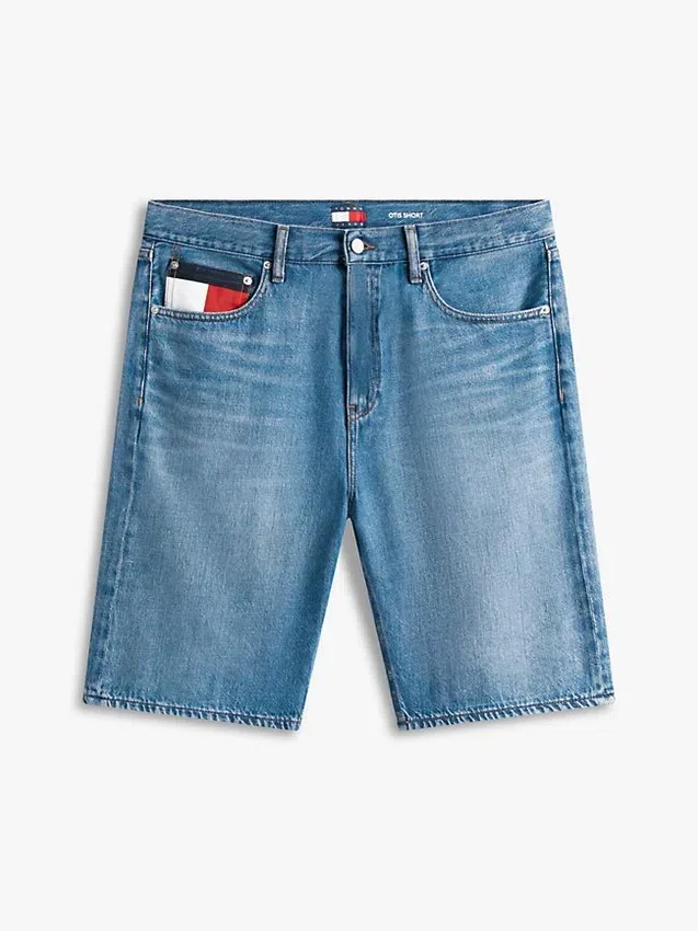 Pantalones cortos vaqueros Tommy Jeans con bolsillo con el logotipo Pantalones cortos vaqueros Tommy Jeans con bolsillo con el logotipo