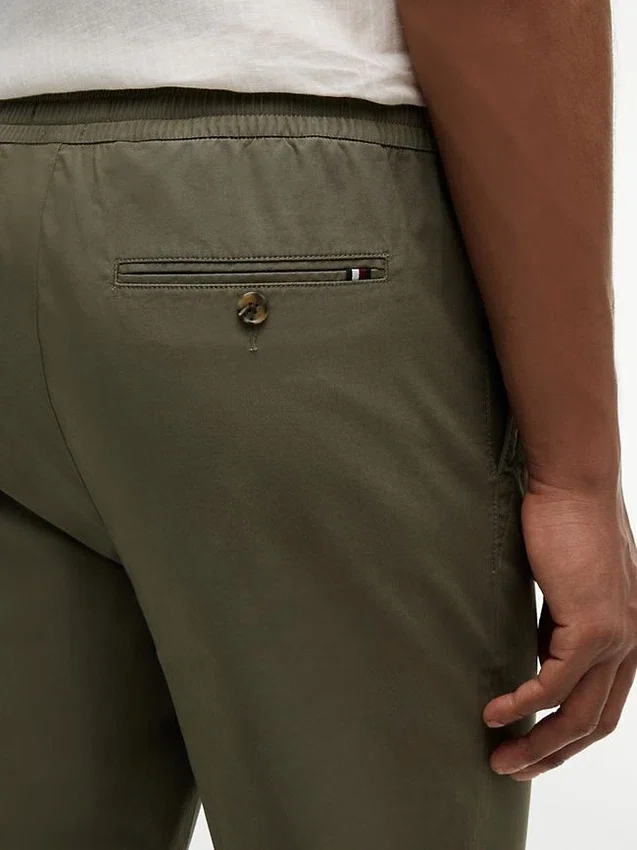 Pantalones de algodón elástico Pantalones de algodón elástico