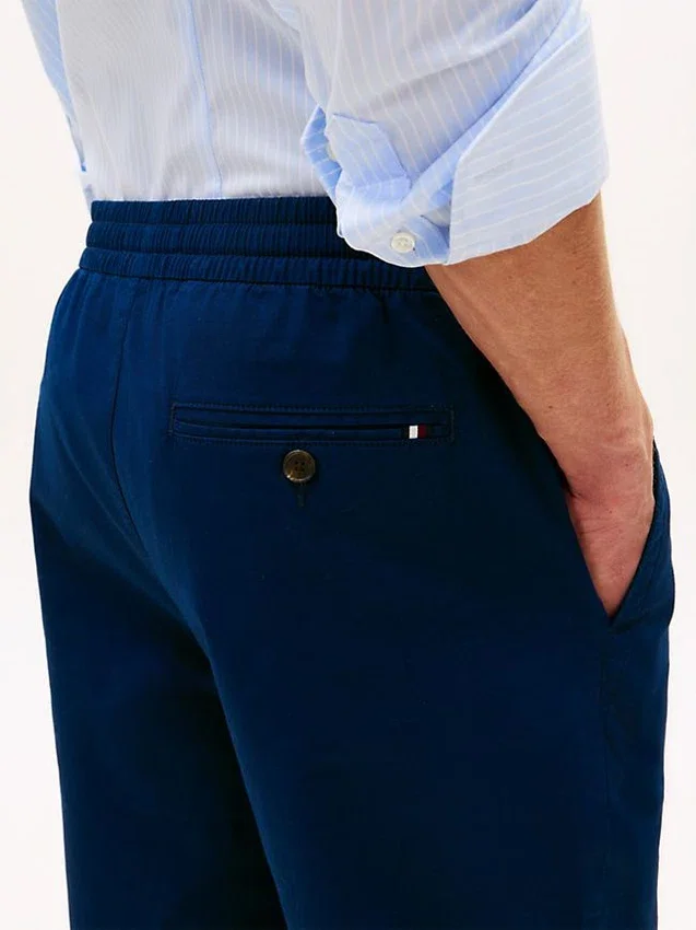 Pantalones de algodón elástico Pantalones de algodón elástico