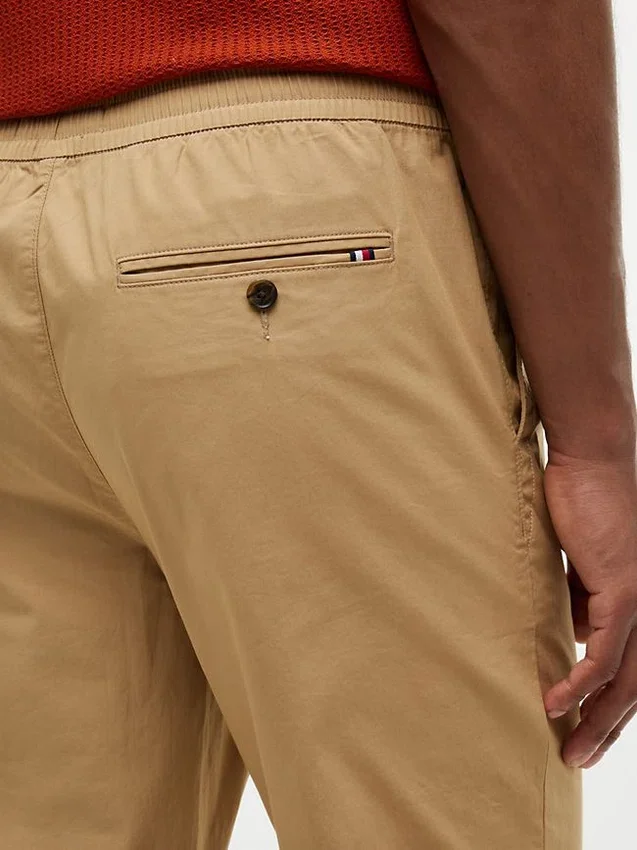 Pantalones de algodón elástico Pantalones de algodón elástico