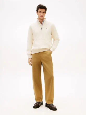 Pantalones de carpintero de corte regular teñidos en prenda