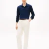 Pantalones de carpintero de corte regular teñidos en prenda