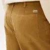 Pantalones de carpintero de corte regular teñidos en prenda