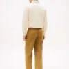 Pantalones de carpintero de corte regular teñidos en prenda