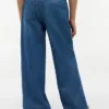Pantalones de chambray de pierna ancha sin cremallera para niños