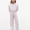 Pantalones de cintura ancha con cinturón para niña Pantalones de cintura ancha con cinturón para niña