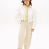 Pantalones de cintura ancha con cinturón para niña Pantalones de cintura ancha con cinturón para niña