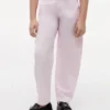 Pantalones de cintura ancha con cinturón para niña Pantalones de cintura ancha con cinturón para niña