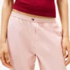 Pantalones de dormir de franela con diseño en espiga
