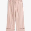 Pantalones de dormir de franela con diseño en espiga