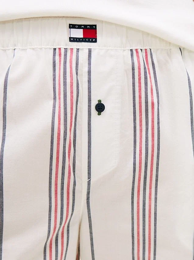 Pantalones de dormir de popelín a rayas Pantalones de dormir de popelín a rayas