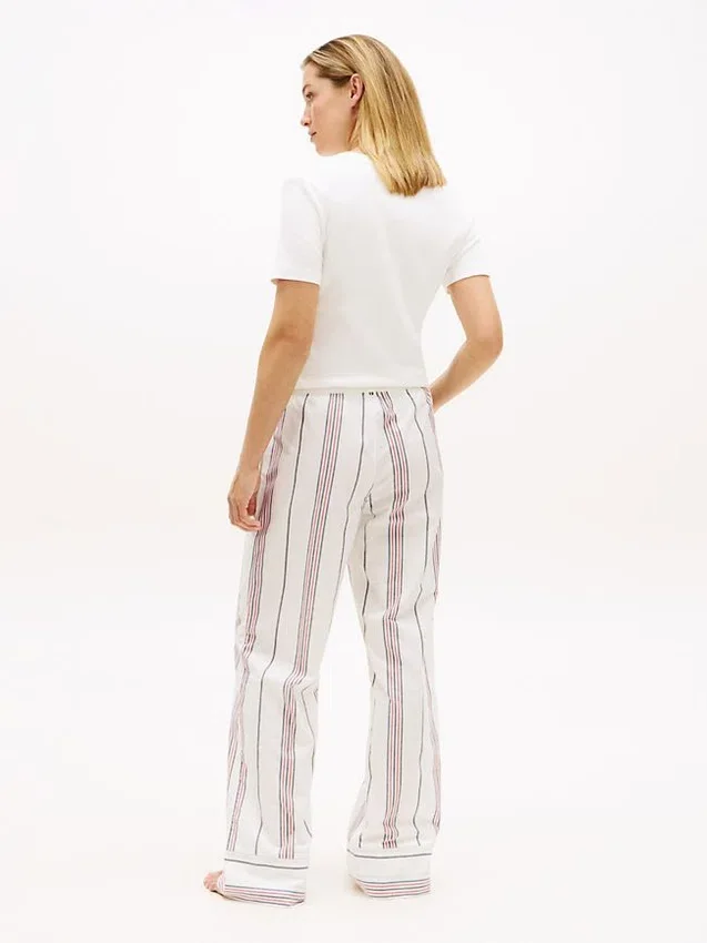 Pantalones de dormir de popelín a rayas Pantalones de dormir de popelín a rayas