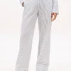 Pantalones de dormir de seersucker a rayas