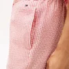 Pantalones de dormir de seersucker a rayas