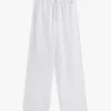 Pantalones de dormir de seersucker a rayas