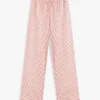 Pantalones de dormir de seersucker a rayas