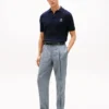 Pantalones de lino con estampado Glen Plaid de New York Label Pantalones de lino con estampado Glen Plaid de New York Label